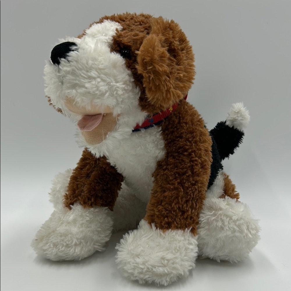 Build-a-bear Plush Puppy Dog Brown Black White